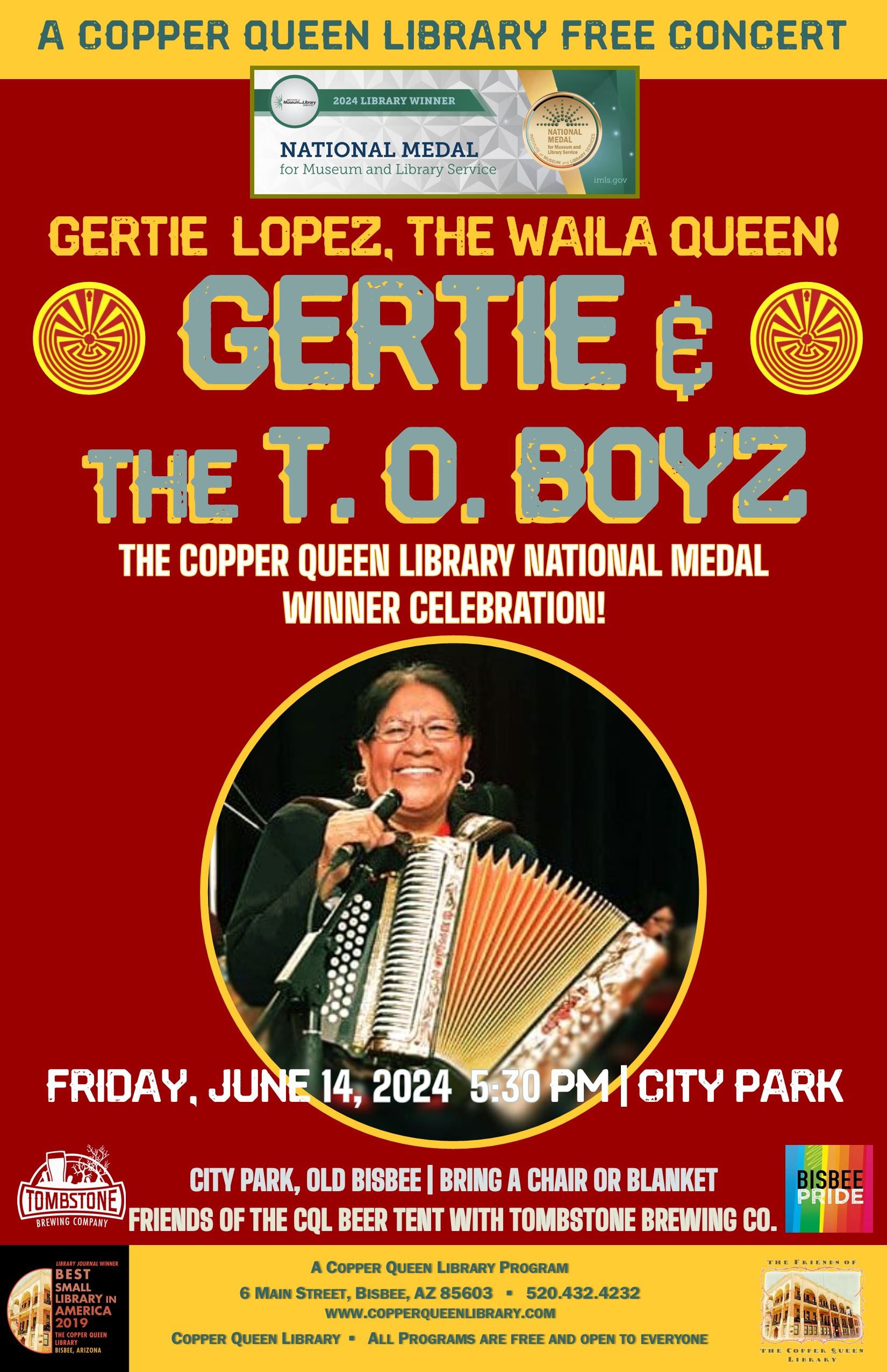 CQL CONCERT GERTIE AND THE T.O. BOYZ 6.14.2024