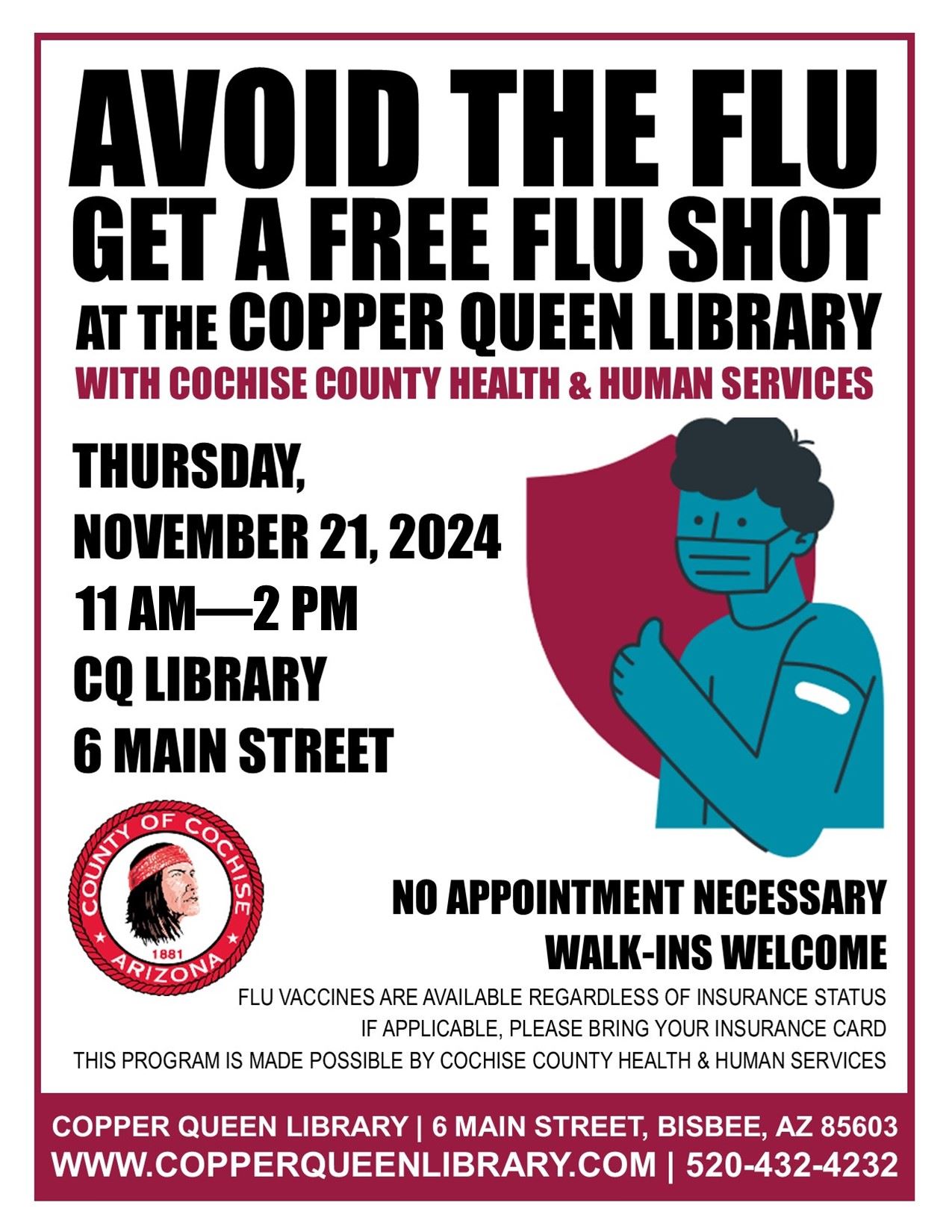 Flu Clinic Poster November 2024