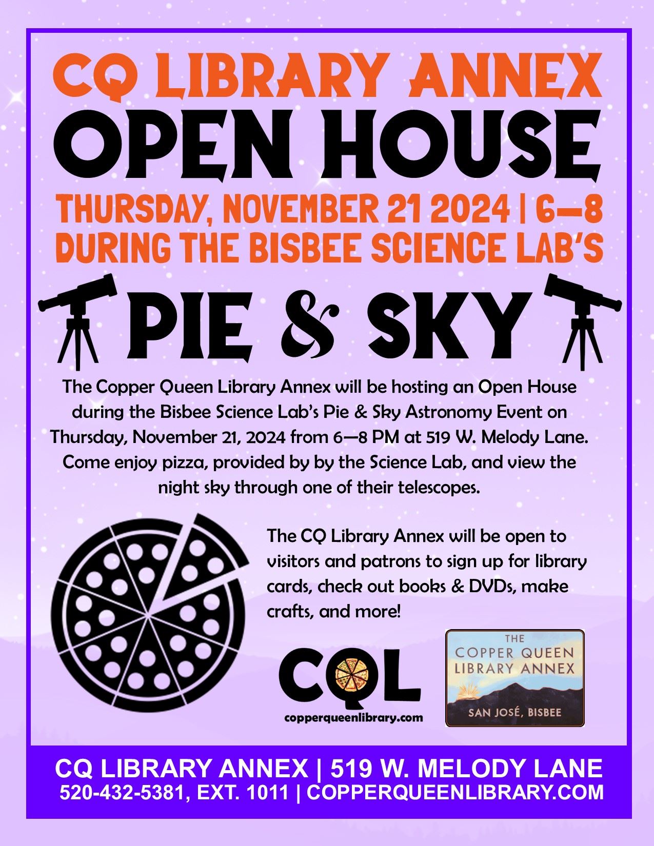 Annex Open House November 2024 Poster