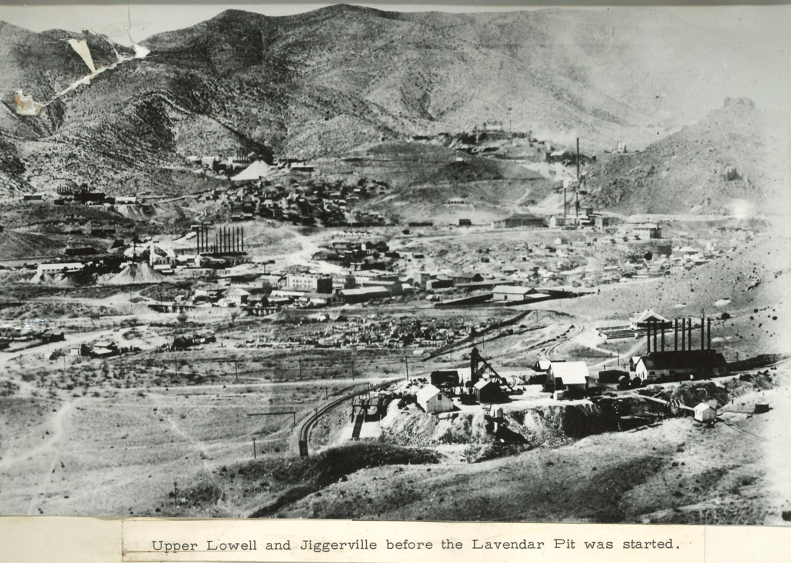 Upper Lowell; Jiggerville; Lavender Pit; Bisbee; Arizona