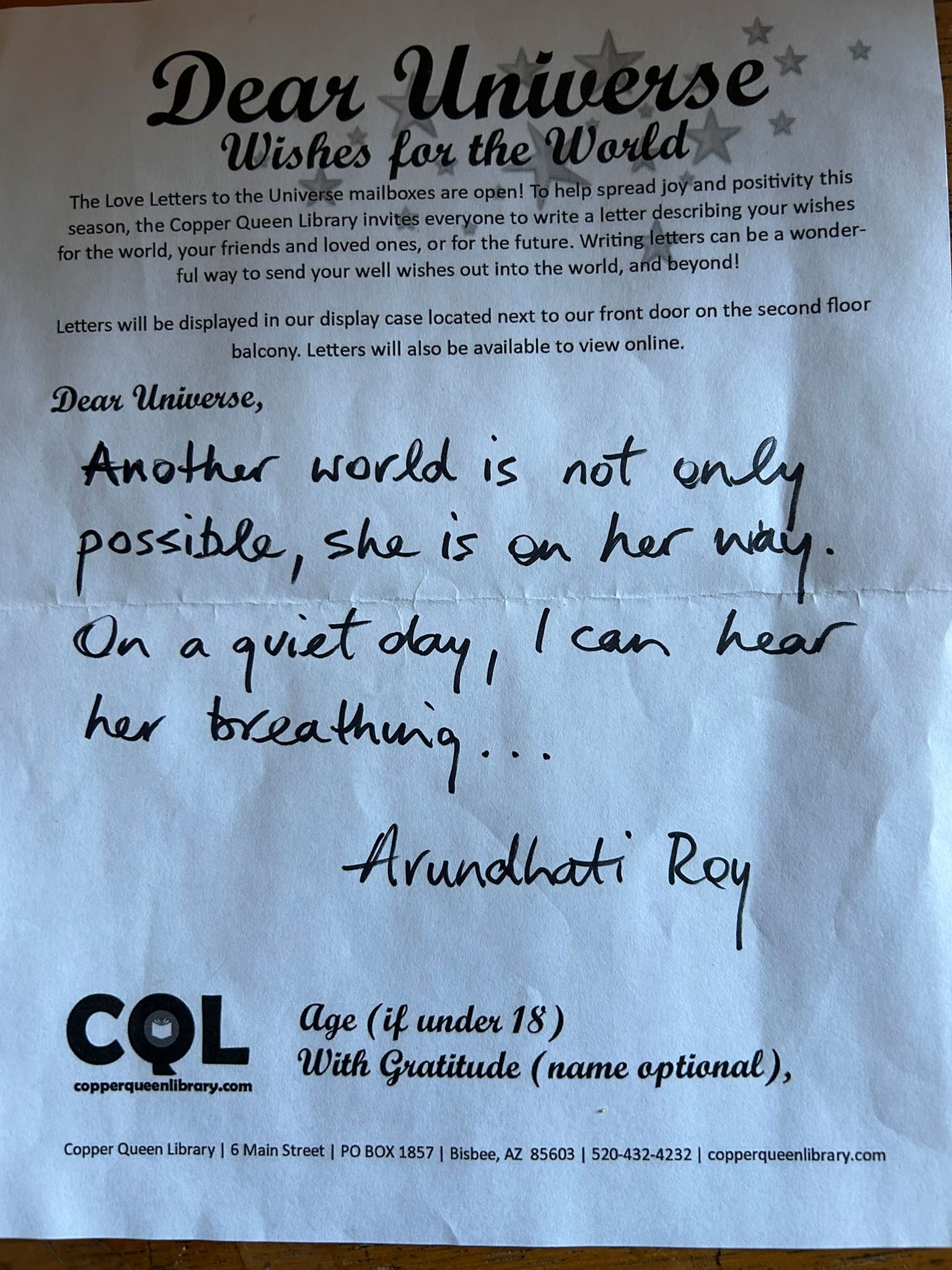 Roy Love Letter 2025