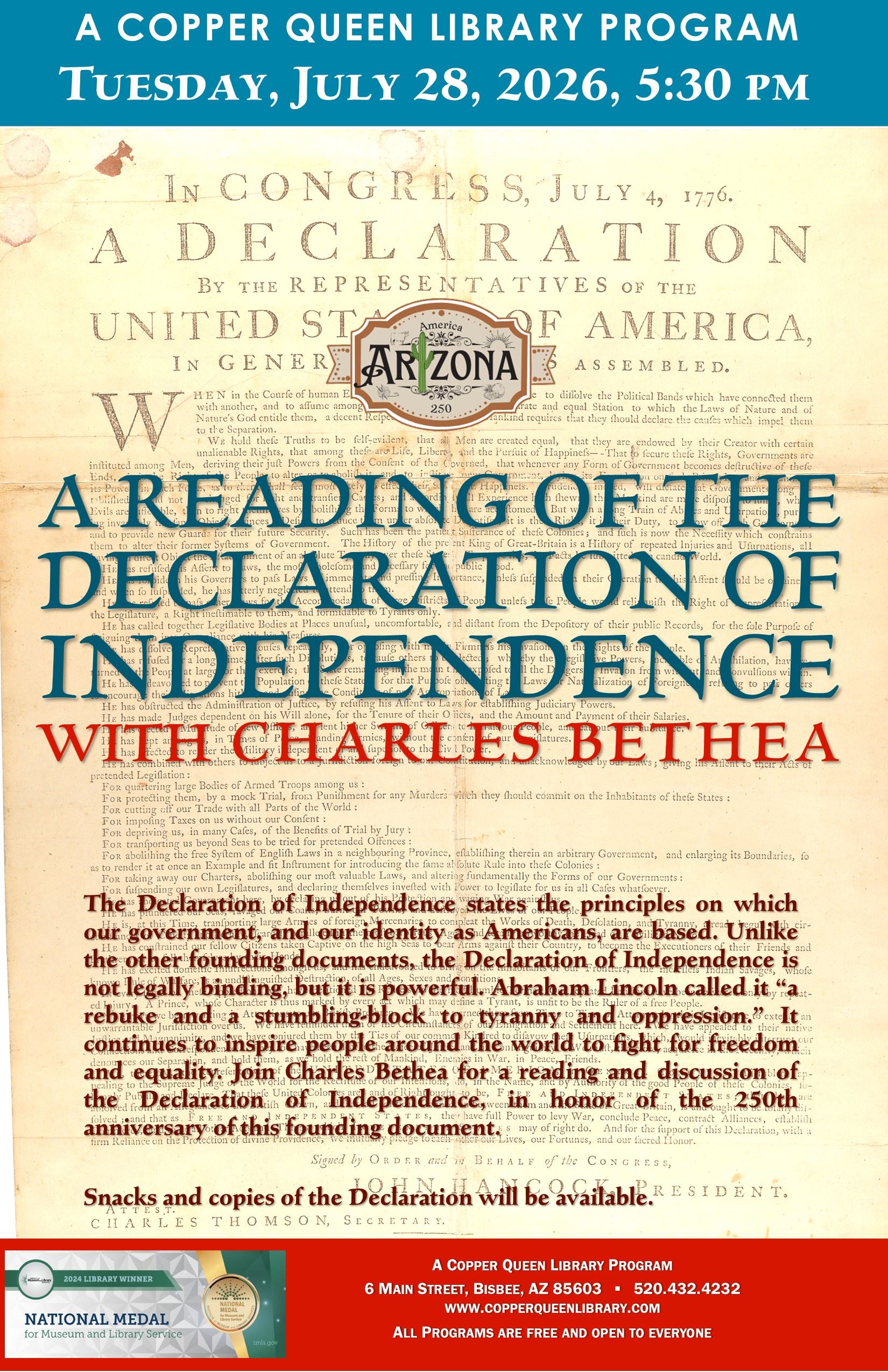 CQL CHARLES BETHEA DECLARATION 7.28.2026