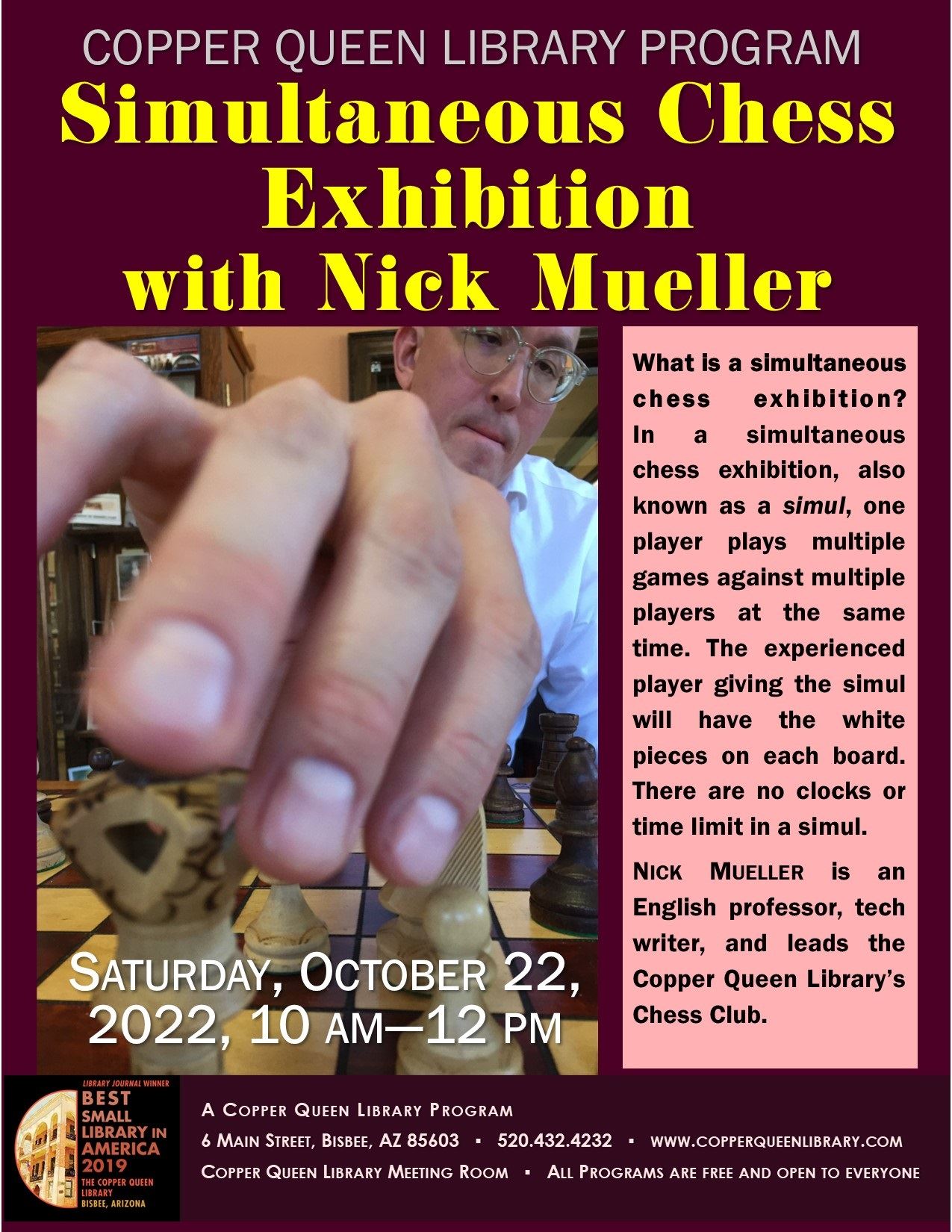 Chess Exhibition Poster 2022