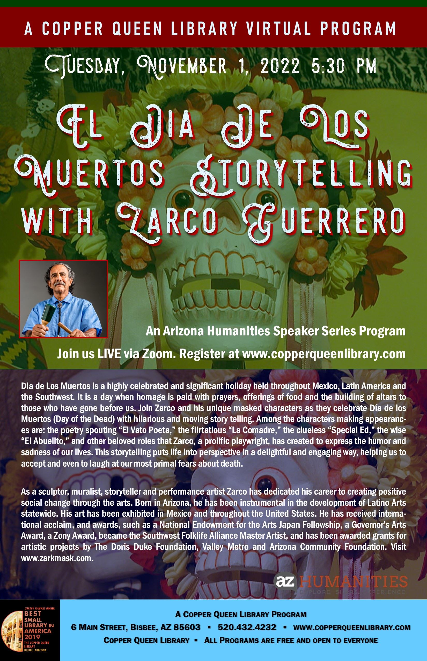 CQL AZ HUMA DIA DE LOS MUERTOS ZARCO GUERRERO 11.1.2022 11 X 17