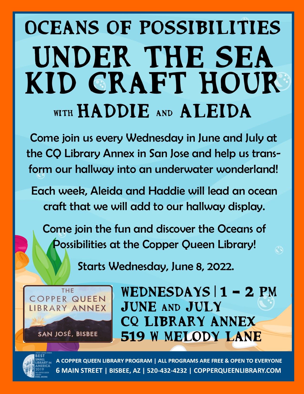 Aledia and Haddie Craft Hour 2022